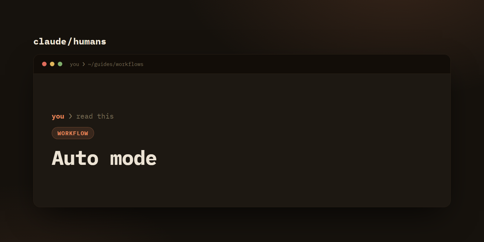 Auto mode: when to let Claude stop asking permission