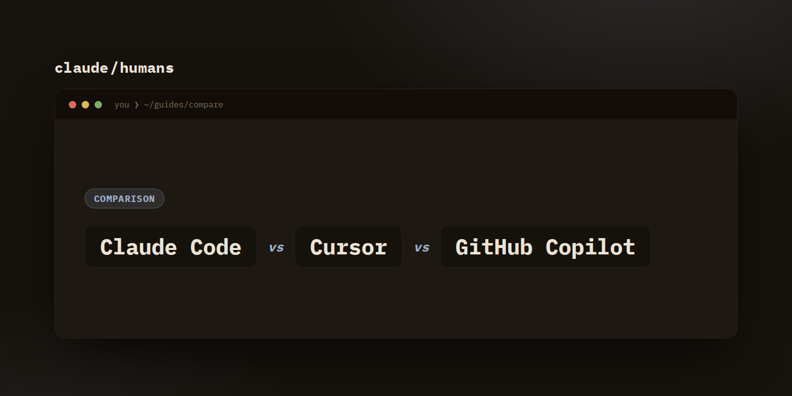Claude Code vs Cursor vs GitHub Copilot (2026)