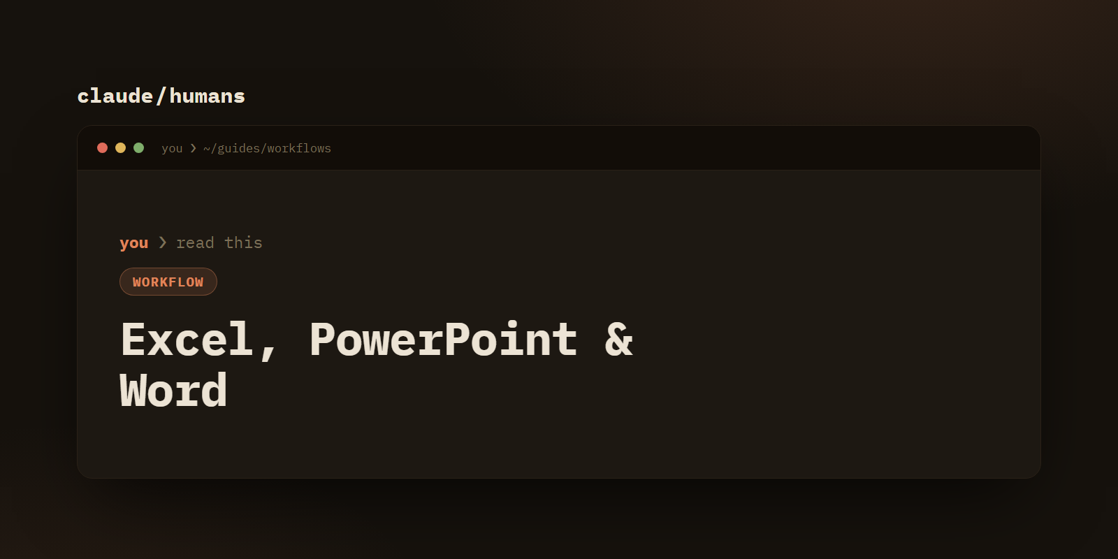 Claude for Excel, PowerPoint, and Word: making real Office files