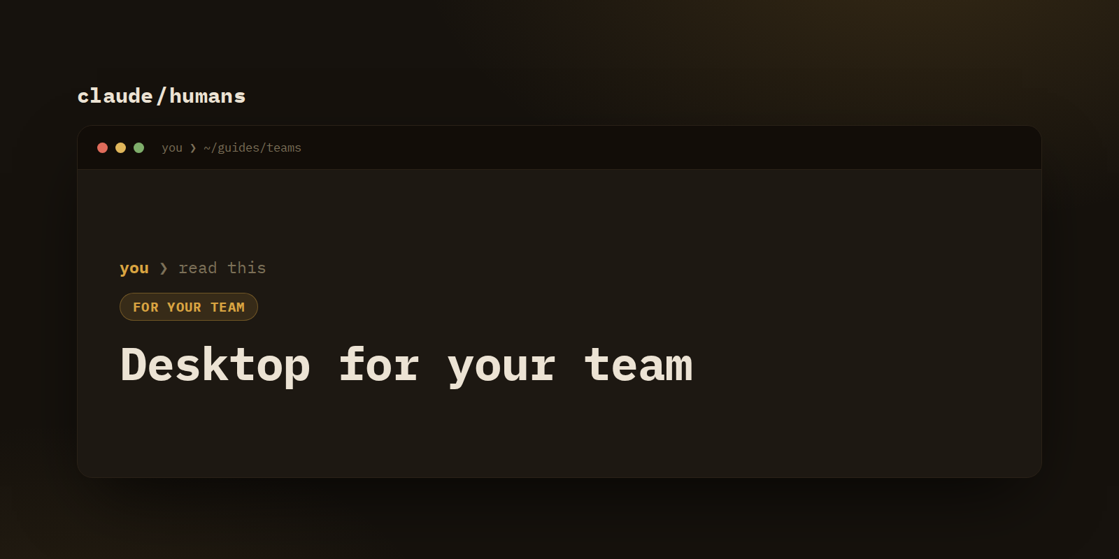 Rolling out Claude on Desktop to a non-technical team