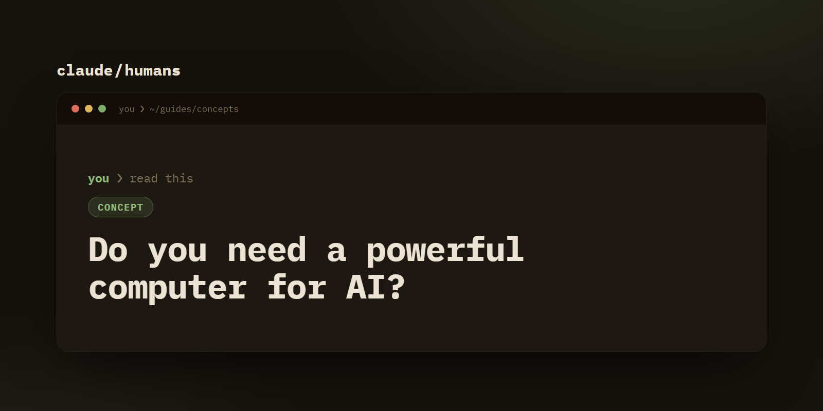 Do you need a powerful computer to use AI in 2026?