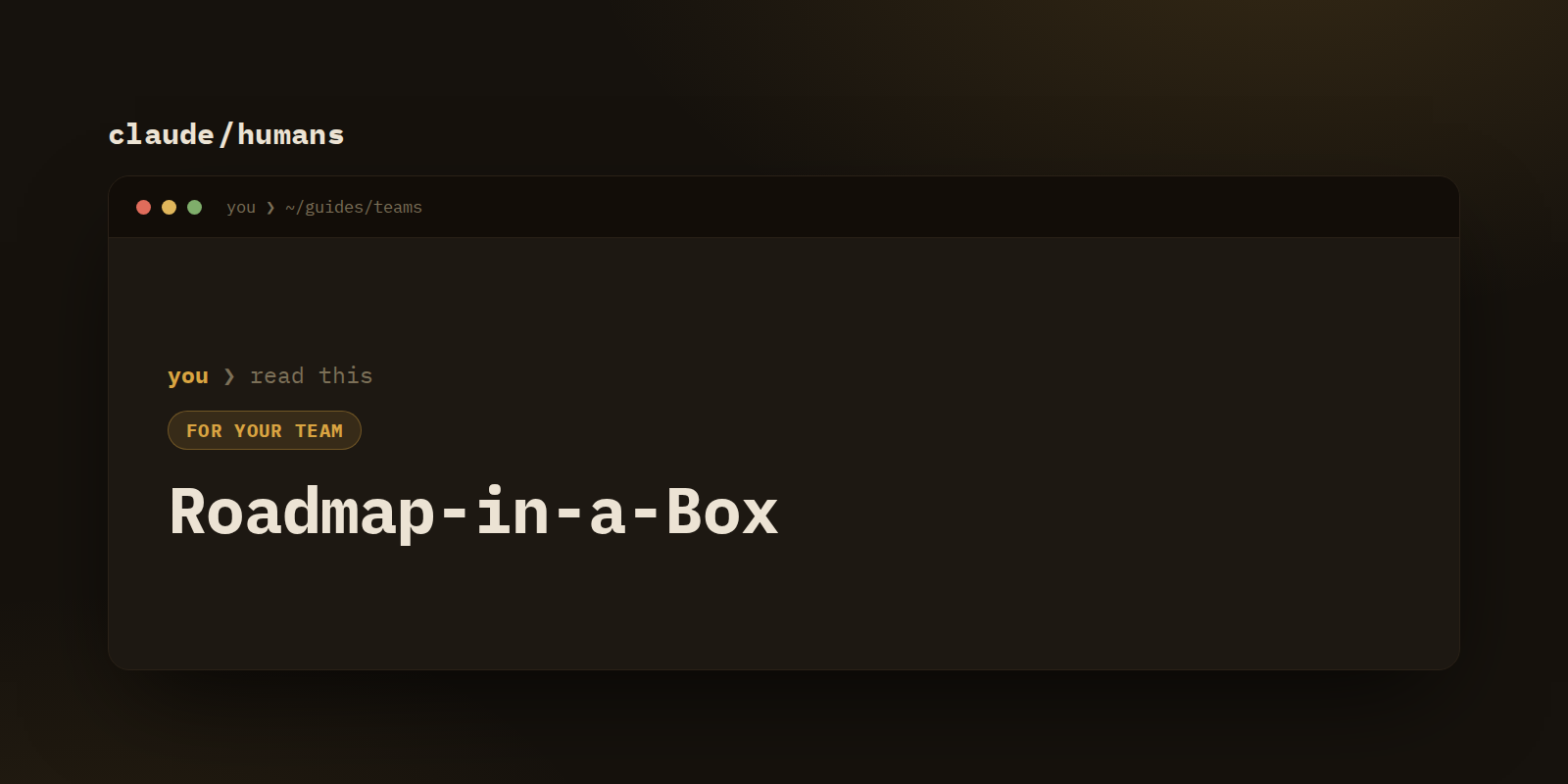 Roadmap-in-a-Box: the capstone that earns Certified Founders & PMs with Claude