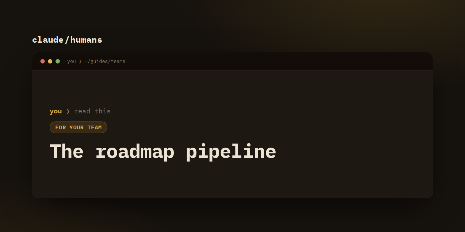 The roadmap pipeline: the weekly update system, and the full request-to-roadmap chain