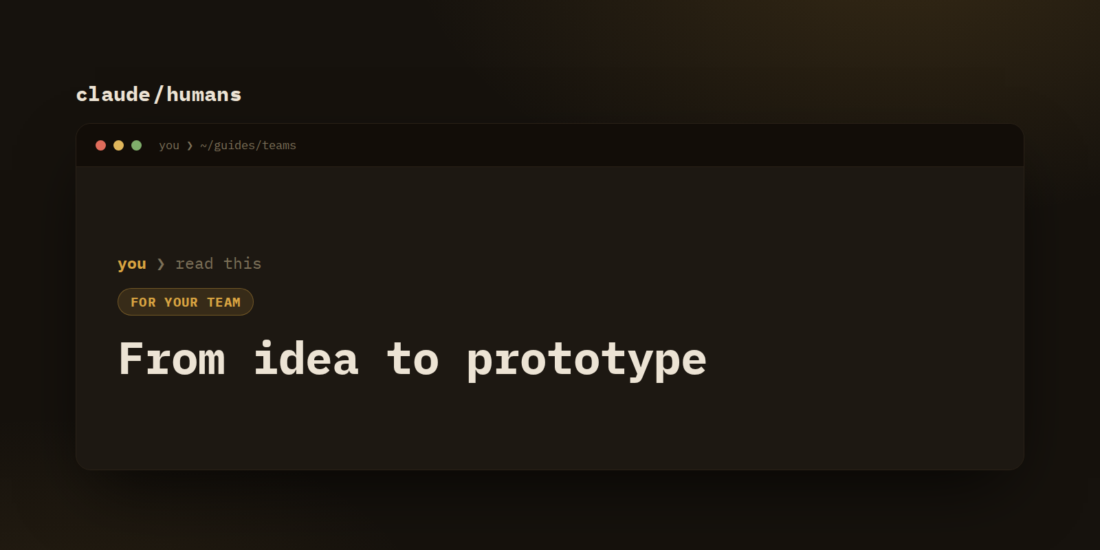From idea to prototype: spec it, build it clickable, decide before eng touches it
