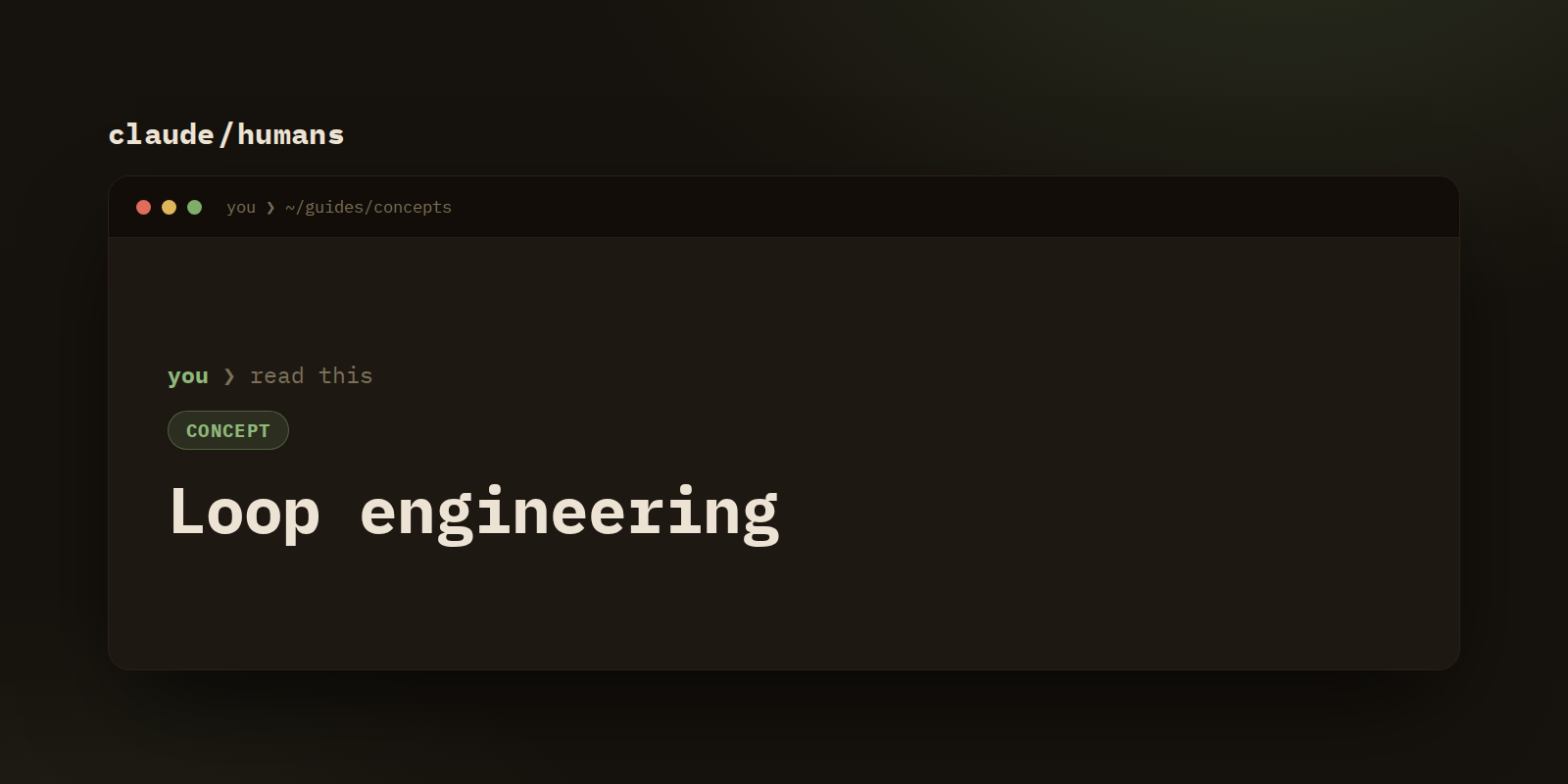 Loop engineering: stop prompting agents, start designing the loop