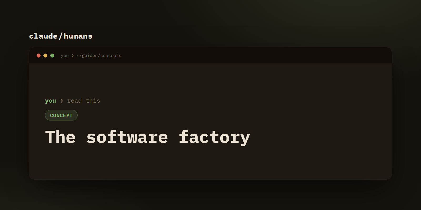 The software factory: when the assembly line builds the software