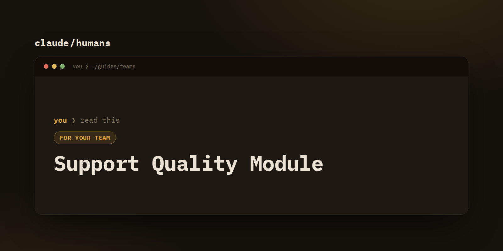 Quality & the team: the QA rubric, the coaching system, and the new-hire ramp
