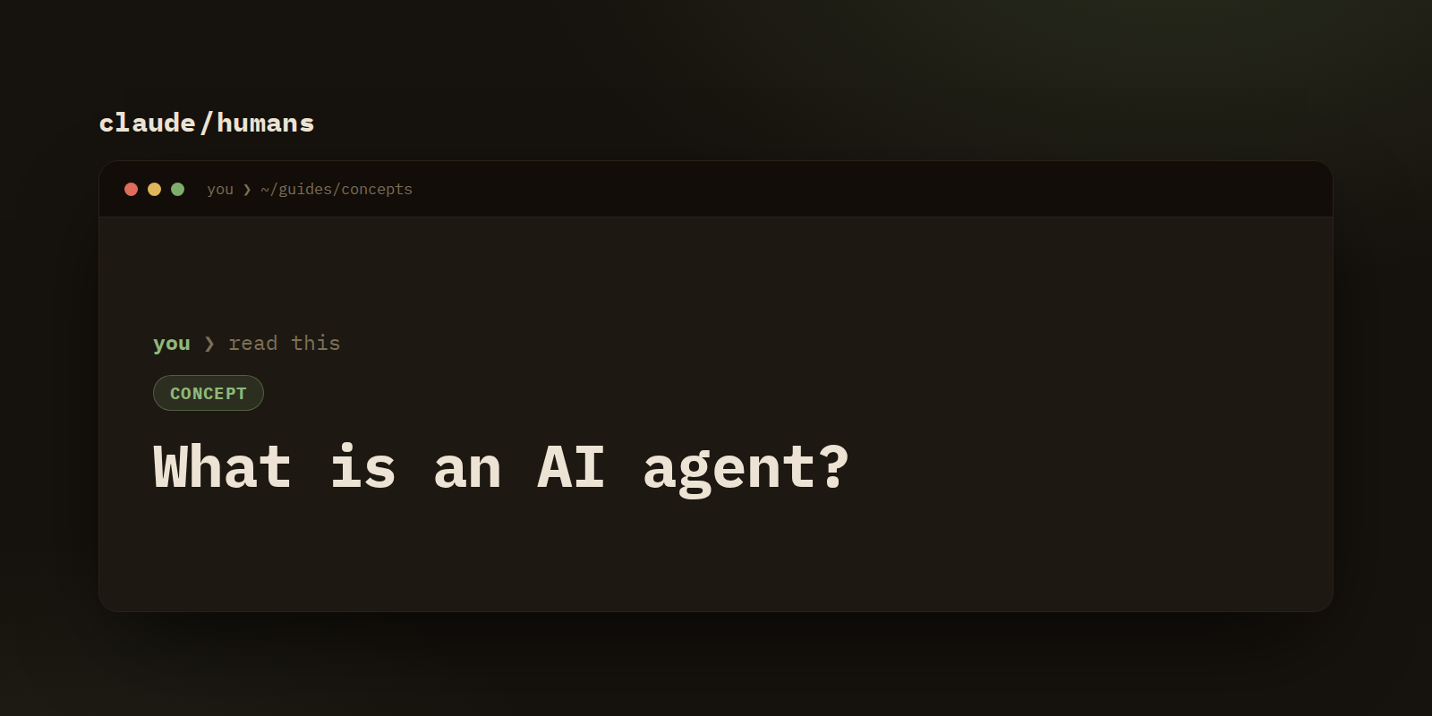What is an AI agent? (in plain English)