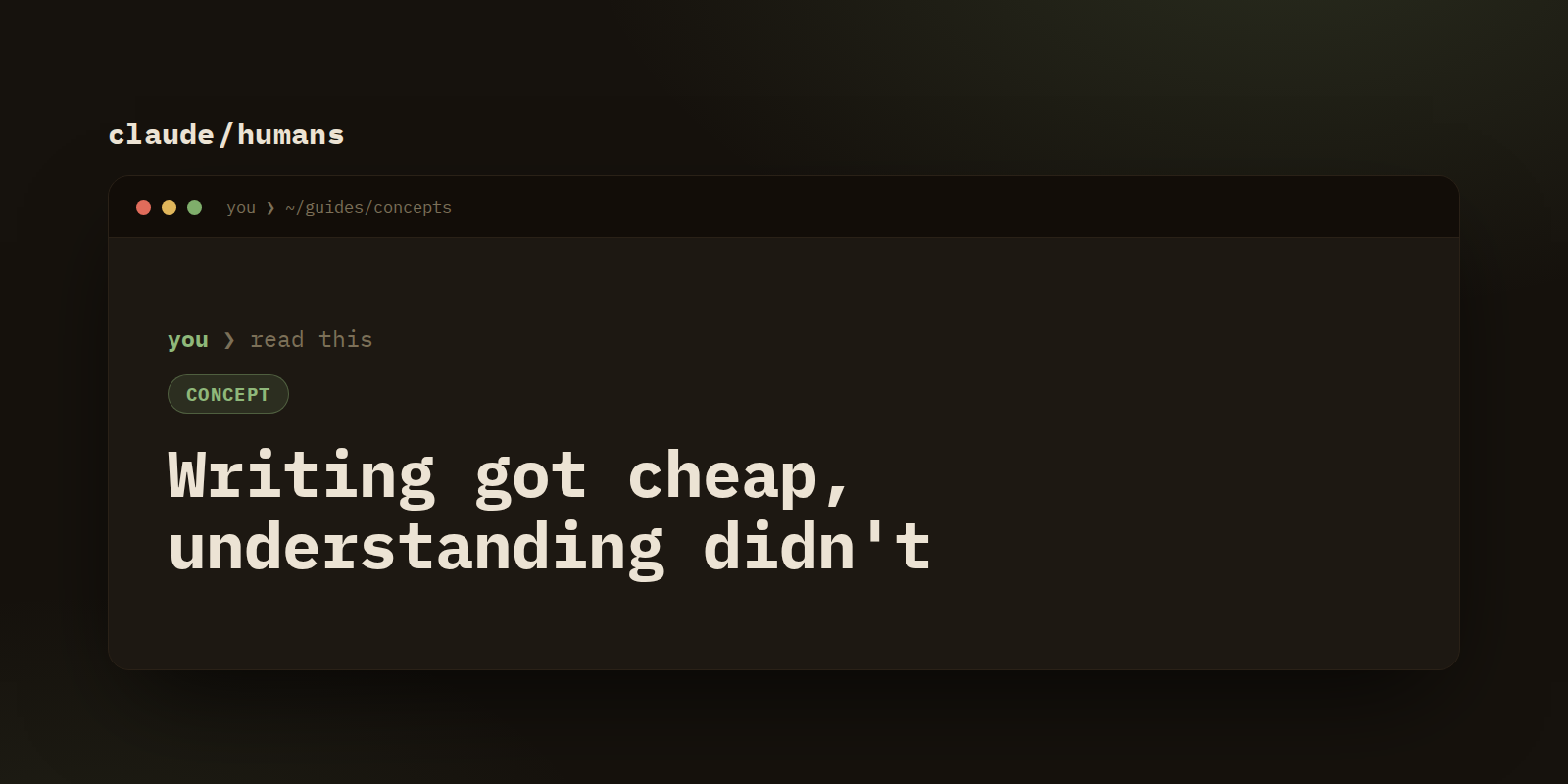 Writing got cheap, understanding didn't: why review is the most leveraged skill in software